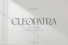 Пример шрифта Cleopatra #1